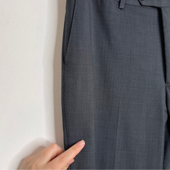 Ralph Lauren 2-Piece Dark Gray/Blue 100% Wool 2 Button 40R 36x32 Flaws - Picture 12 of 12